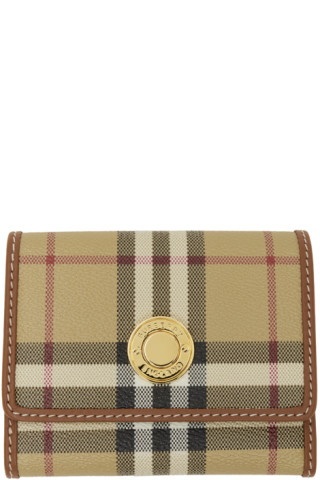 Vintage Check Wallet in Beige - Burberry