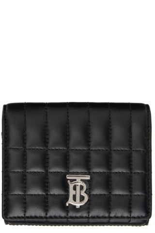 Quilted Leather Lola Zip Wallet in Black/palladium - Women | Burberry®  Official