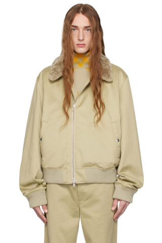 【関税込み】Burberry グリーン ジッパー ボンバージャケット 232376M175005_1.jpg