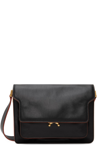 Marni Black/White Medium Soft Trunk Bag