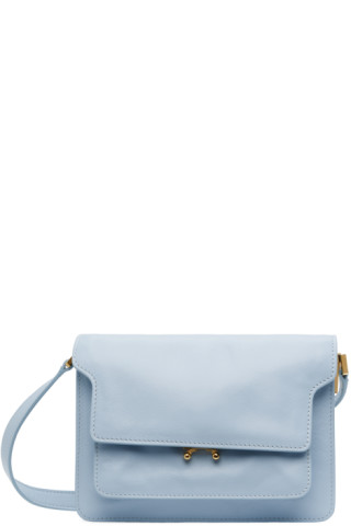 Marni Trunk Soft Medium Shoulder Bag - Blue