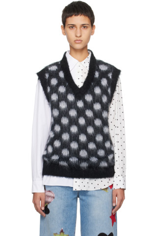 Black Sleeveless Vest by Marni on Sale