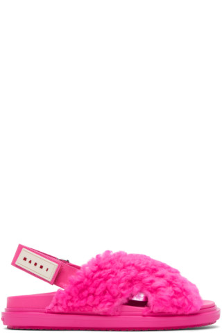 【関税込み】Marni ピンク Fussbett サンダル Marniのピンク Fussbett サンダルがセール中