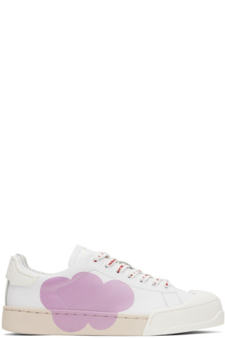 White Dada Bumper Sneakers by Marni on Sale