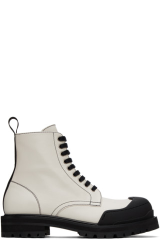 Dada leather combat boots