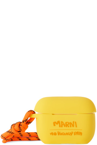 Yellow No Vacancy Inn Edition AirPods Pro Case by Marni on Sale