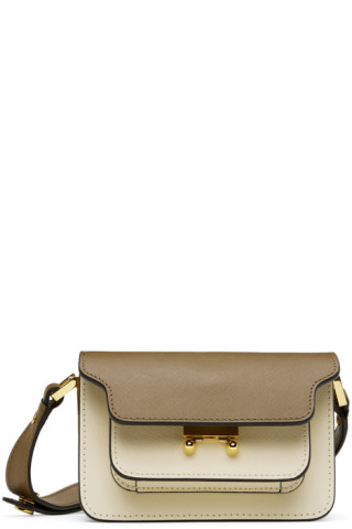 Marni trunk clutch in multicolor saffiano leather