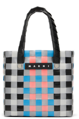 Marni Kids Pink & Purple Micro Basket Tote