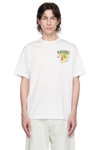 ホワイト Kenzo Paris Varsity Jungle Tiger Tシャツ | SSENSE 日本