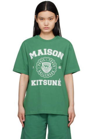 Maison KitsunéのHotel Olympiaエディション グリーン Varsity Tシャツ ...