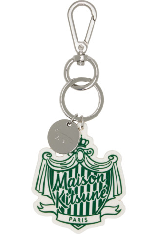 Maison Kitsuné - White Crest Keychain