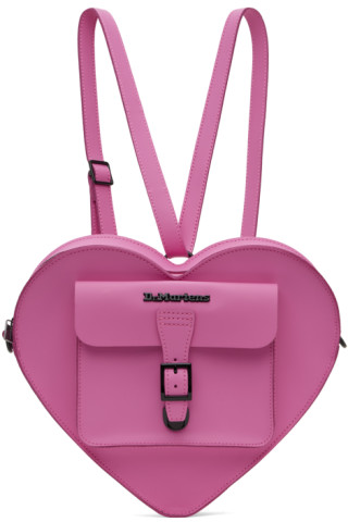 Dr. Martens: Pink Heart Backpack | SSENSE