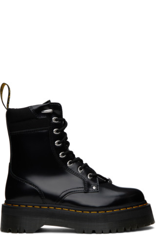 Dr. Martens Jadon Hardware Leather Platform Boot in Black