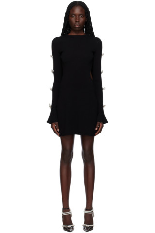 【関税込み】MACH & MACH ブラック Bows ミニワンピース Black Bows Minidress by MACH & MACH on Sale