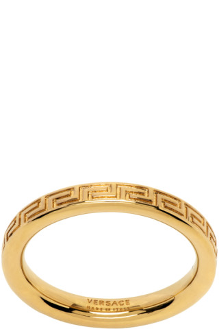 Versace Gold Greca Ring