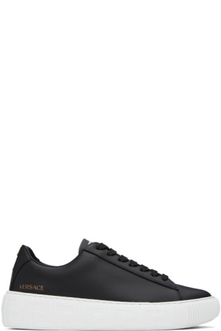 Versace Black Greca Sneakers