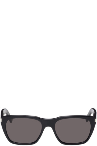 Saint Laurent: Black SL 598 Sunglasses | SSENSE 대한민국