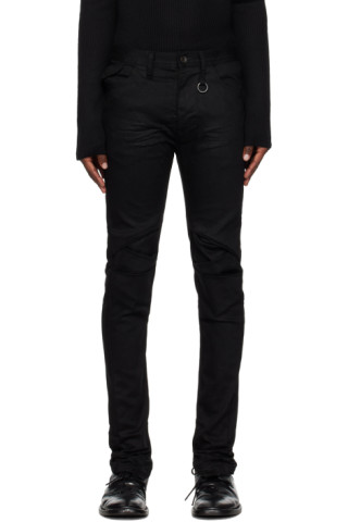 Black Zip Jeans by Julius on Sale