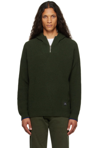 【関税込み】PS by Paul Smith グリーン ハーフジップ フーディ PS by Paul Smithのグリーン ハーフジップ フーディがセール中