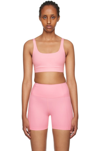 Pink Andy Sport Bra by Girlfriend Collective on Sale