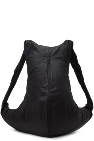 Hyein Seo: Black Poplin Backpack | SSENSE