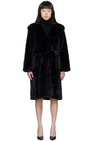 Black Verbano Coat by S Max Mara on Sale