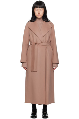 S Max Mara: ピンク Poldo コート | SSENSE 日本 S Max Mara: ピンク Poldo コート | SSENSE 日本