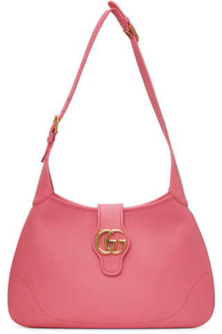 Aphrodite medium shoulder bag in light pink leather