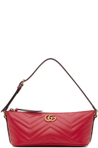 Gucci GG Marmont Mini Chain Bag in Red