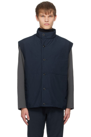 Navy Insulation Vest by nanamica on Sale