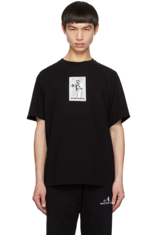 Awake NY: Black Graphic T-Shirt | SSENSE