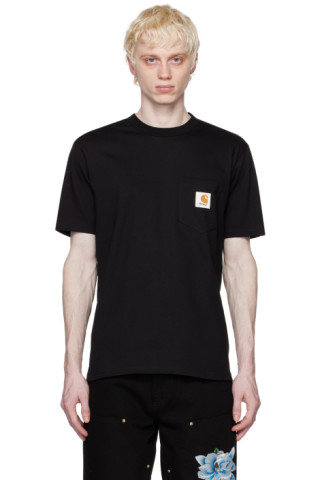 Black Carhartt WIP Edition Pocket T-Shirt by Awake NY on Sale