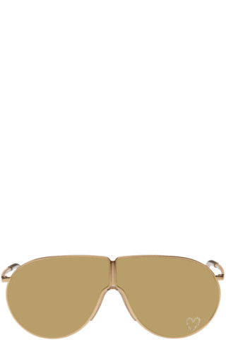Sunglasses Stella McCartney Gold in Metal - 27497901