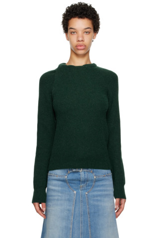 Stella McCartney: Green Shifting Knot Sweater | SSENSE