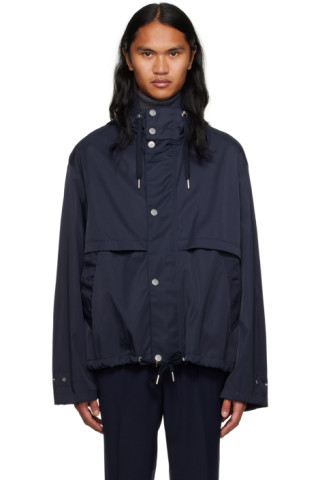 【関税込み】AMI Paris ネイビー ショートジャケット AMI Parisのネイビー ショートジャケットがセール中