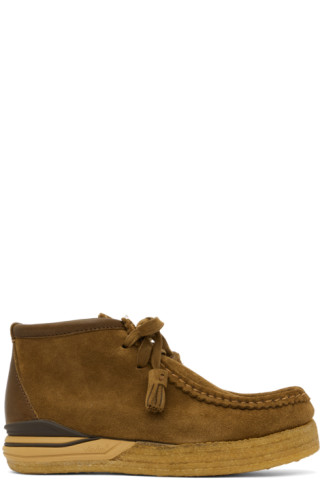 visvim: Brown Beuys Trekker-Folk Boots | SSENSE