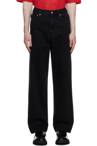 Calça Jeans Black Wide Leg Destroyed Beatriz - Camerom