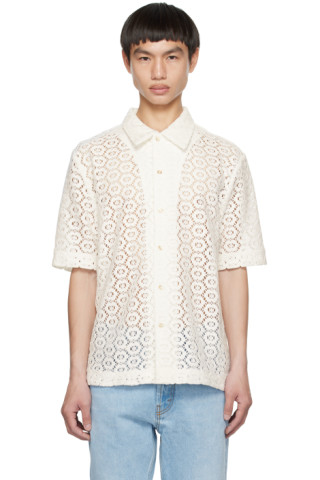 White Noam Shirt by Séfr on Sale