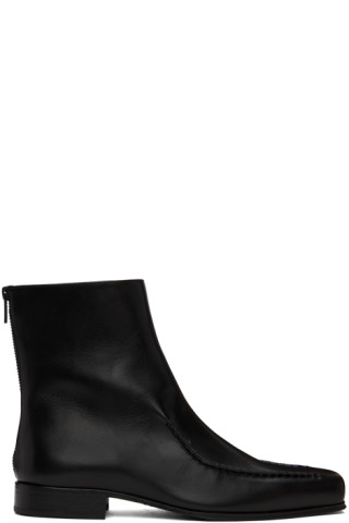 Black Lucky Boots by Séfr on Sale