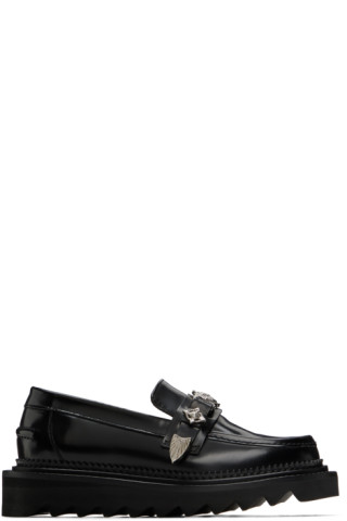 Toga Pulla   Black Shark Loafers