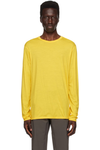T-Shirt Long by Sale Sleeve Yellow on Frame Veilance