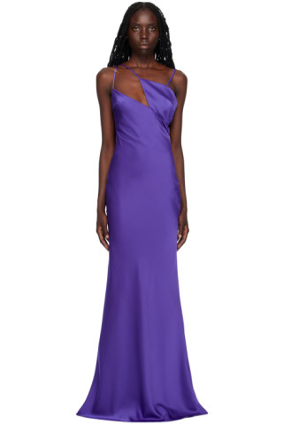 THE ATTICO - Melva Satin Long Dress