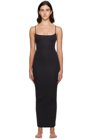 Skims Maxi Slip Dress in Black – All Dressed Up NZ