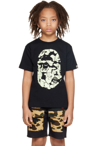 BAPE Kids Black Ape Head Backpack A Bathing Ape