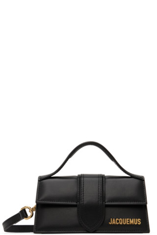 Le Bambino Leather Shoulder Bag in Black - Jacquemus