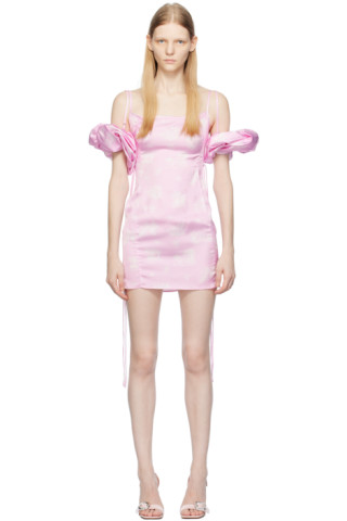 ワンピース JACQUEMUS Woman Dress Pink 233DR0621472 410 Pink Le Chouchou 'La Mini Robe Chouchou' Minidress by