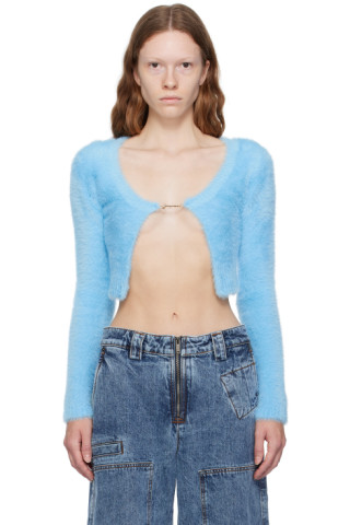 Blue Le Chouchou 'La Maille Neve Manches Longues' Cardigan by JACQUEMUS on  Sale