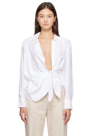 White Le Chouchou 'La Chemise Bahia' Shirt by JACQUEMUS on