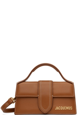 Jacquemus: Brown Le Raphia 'Le Bambino' Bag | SSENSE