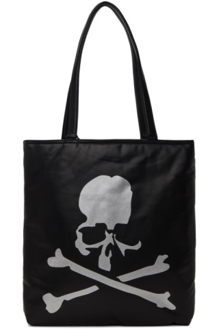 Black Glitter Skull Tote by mastermind JAPAN on Sale